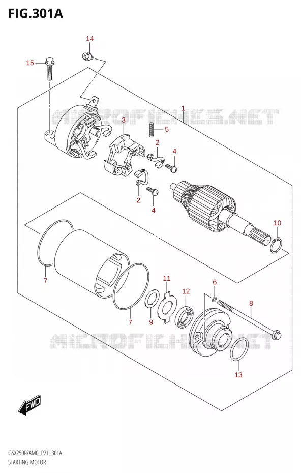 DEMARREUR Suzuki MOTO 250 GSX-R 2020  GSX250RZA M0 P21