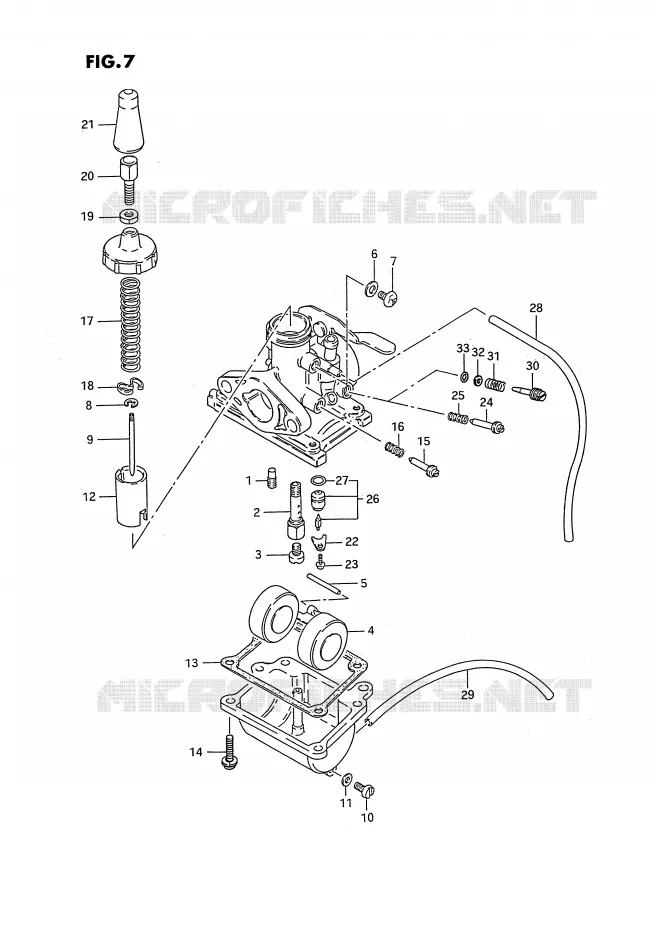 CARBURATEUR Suzuki MOTO 50 PV 1987  PV50H(E15)