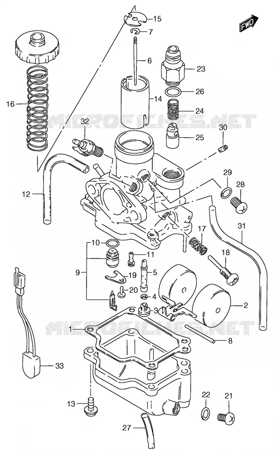 CARBURATEUR Suzuki SCOOTER 50 Autres-modeles 1991  RC50M(E1)