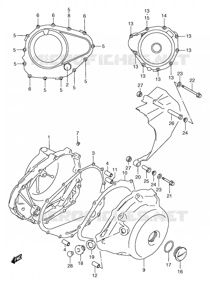 CARTER Suzuki MOTO 800 MARAUDER 2001  VZ800K1(E2)