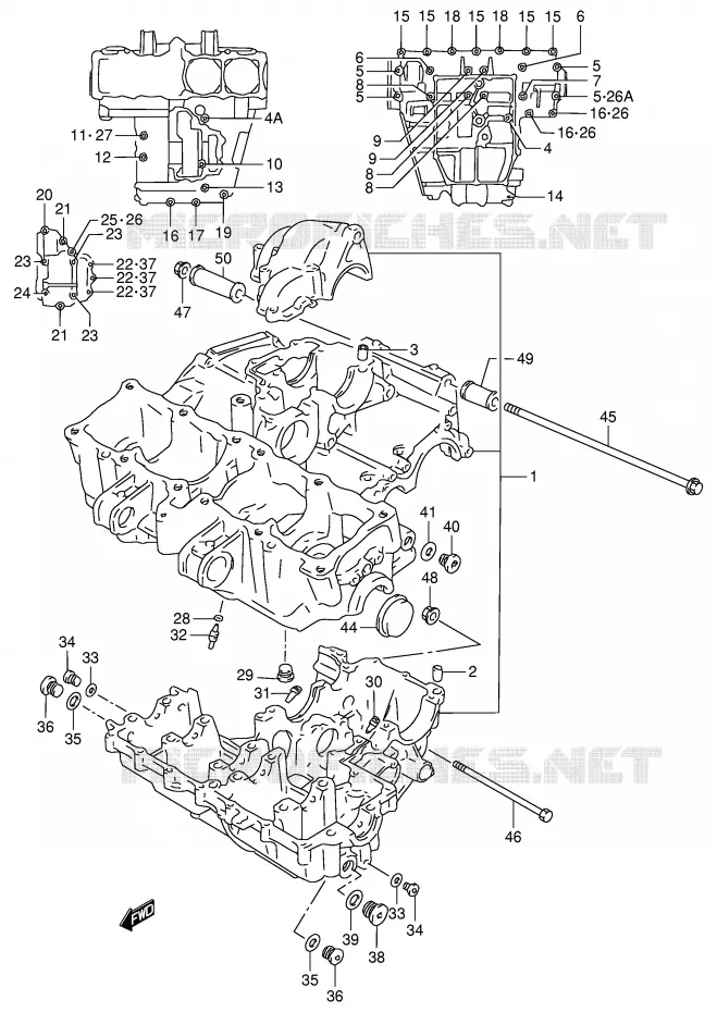 CARTER Suzuki MOTO 900 RF 1995  RF900RS(E2)