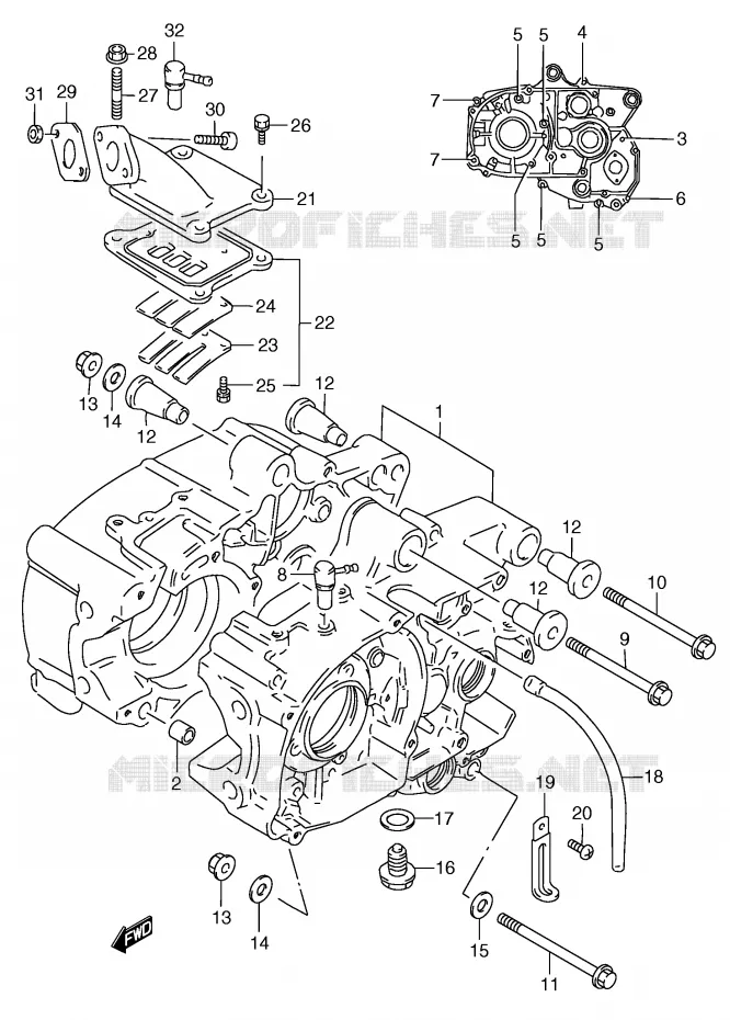 CARTER Suzuki SCOOTER 50 Autres-modeles 1996  RC50T(E1)