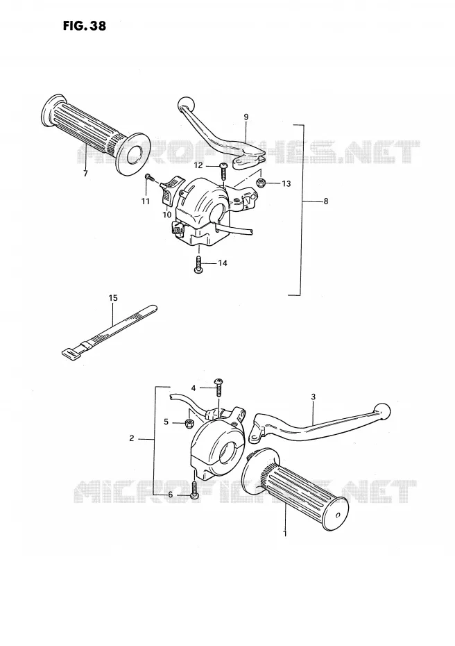 COMMODOS (E16,E43) Suzuki MOTO 50 PV 1999  PV50X(E15)