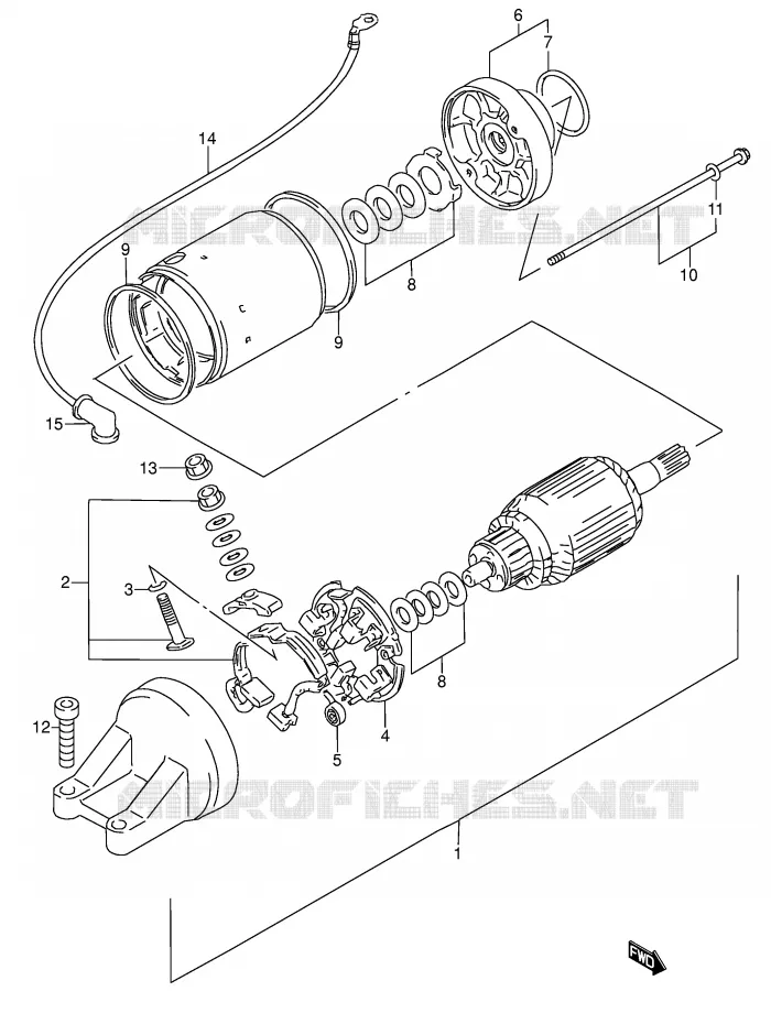 DEMARREUR Suzuki MOTO 600 RF 1995  RF600RS(E2)