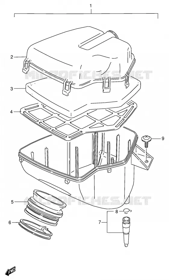 FILTRE A AIR Suzuki MOTO 125 RG 1993  RG125FP(E18)