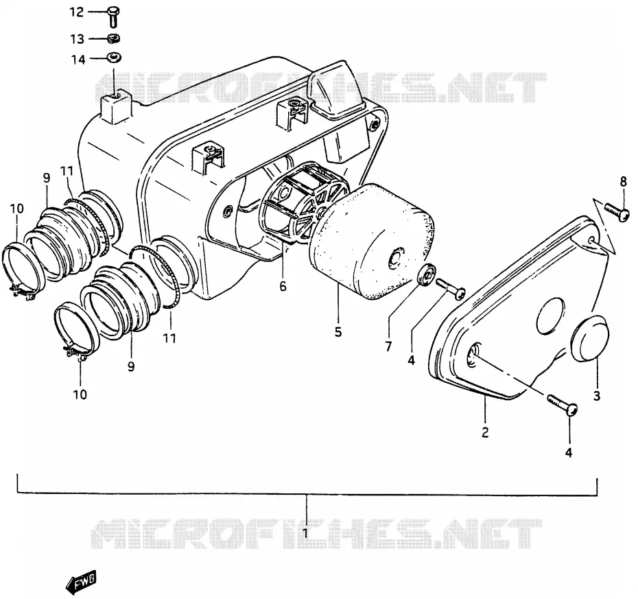 FILTRE A AIR Suzuki MOTO 250 RG 1987  RG250FH(G/H)