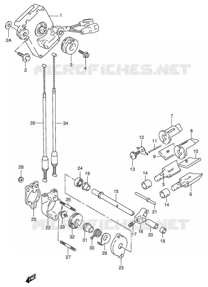 VALVE D'ECHAPPEMENT (MODELE N/P) Suzuki MOTO 125 RG 1993  RG125FP(E18)