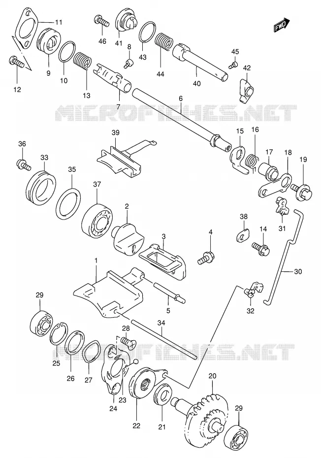 VALVE D'ECHAPPEMENT (MODELE V) Suzuki MOTO 250 RM 1996  RM250T(E3/E28)