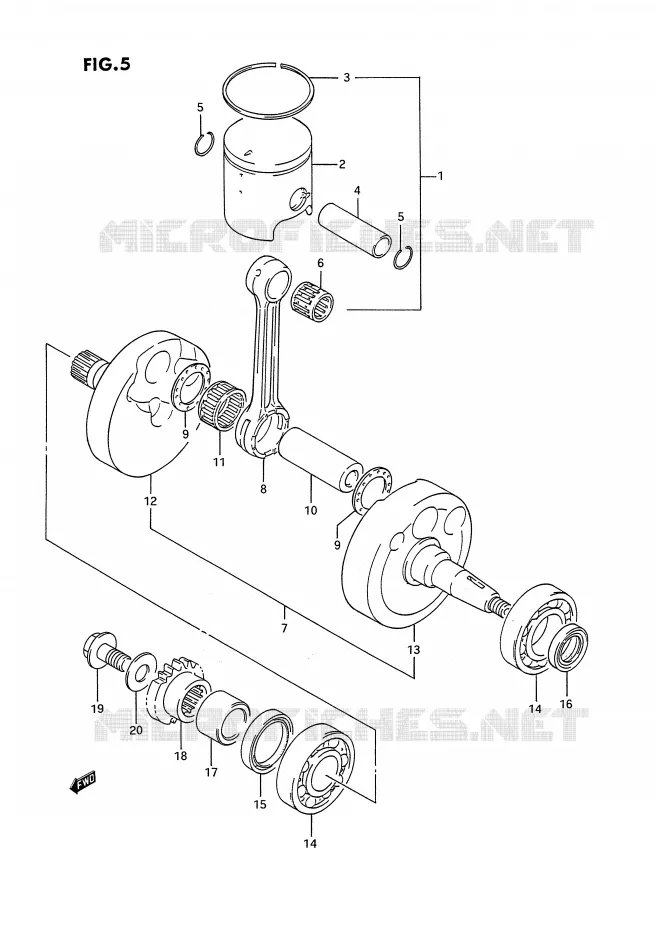 VILEBREQUIN Suzuki MOTO 125 RM 1993  RM125P(E2)