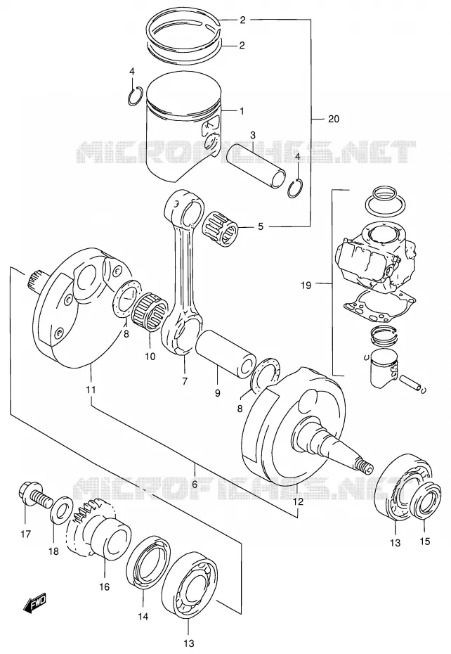 VILEBREQUIN Suzuki MOTO 250 RM 1996  RM250T(E3/E28)
