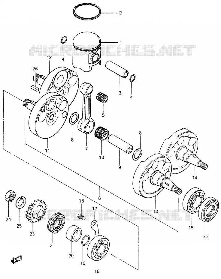 VILEBREQUIN Suzuki MOTO 465 RM 1981  RM465X(X/Z)