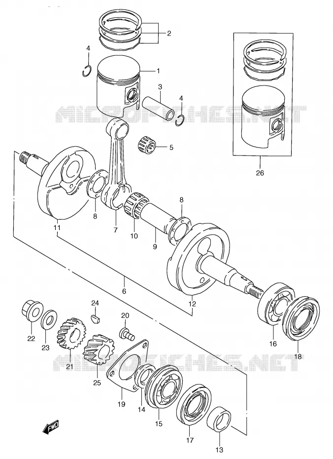 VILEBREQUIN Suzuki MOTO 80 RG 1987  RG80CH(E4)