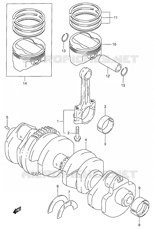 VILEBREQUIN Suzuki MOTO 900 RF 1998  RF900RW(E2)