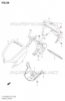 CARENAGE TETE DE FOURCHE2 P17) pour Suzuki KINGQUAD 750 2012