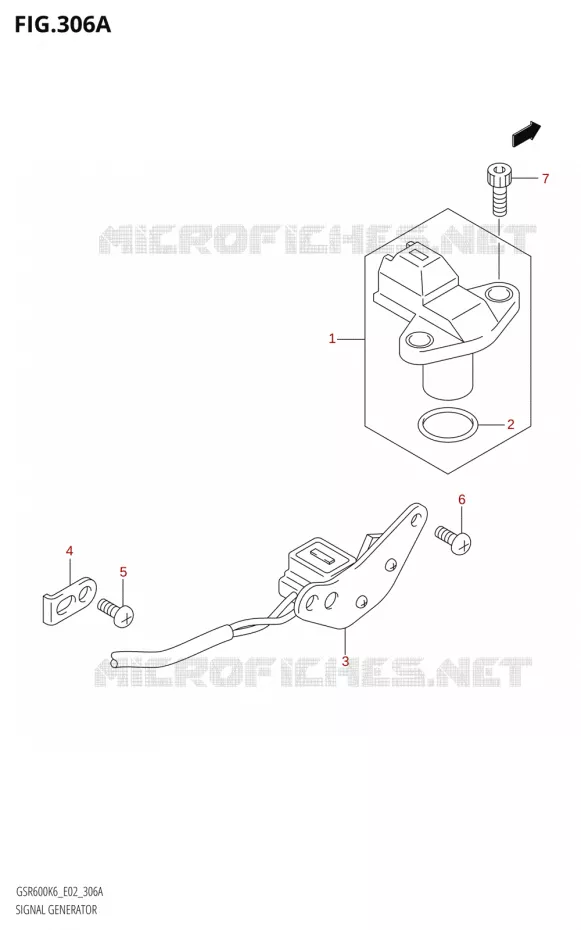 CAPTEUR D'ALLUMAGE Suzuki MOTO 600 GSR 2006  GSR600K6(E19)