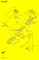 RESERVOIR D'ESSENCE:L4:E19) pour Suzuki HAYABUSA 1300 2014