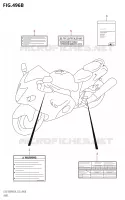 ETIQUETTE1300RAZ:L4:E19) pour Suzuki HAYABUSA 1300 2014