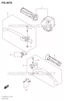 LEVIERS   POIGNEES0UQ,DL1050WQ) pour Suzuki V-STROM 1050 2021