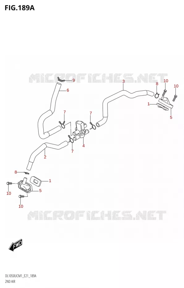 SYSTEME RECYCLAGE GAZ ECHAPPEMENT Suzuki MOTO 1050 V-STROM 2021  DL1050UC  M1