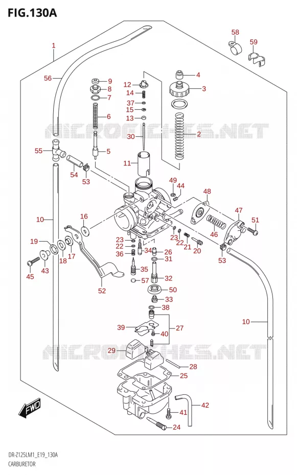 CARBURATEUR Suzuki MOTO 125 DR-Z 2021  DR-Z125L M1