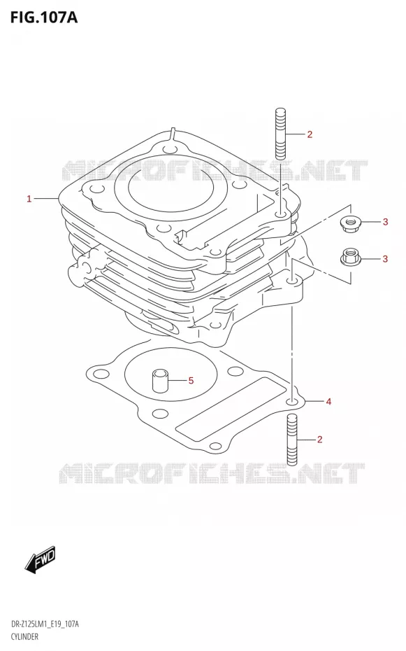 CYLINDRE Suzuki MOTO 125 DR-Z 2021  DR-Z125L M1