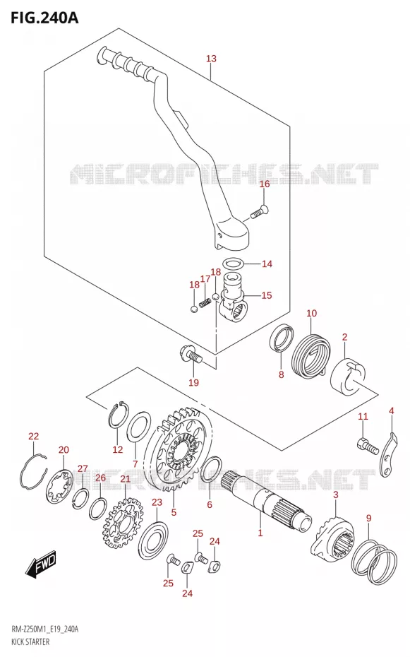 KICK Suzuki MOTO 450 RM-Z 2021  RM-Z450 M1 (E19)