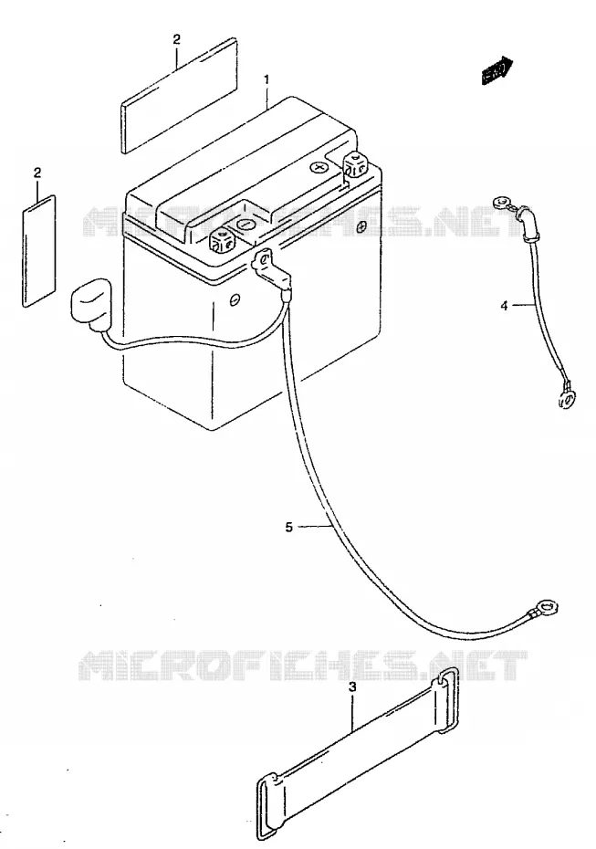 BATTERIE Suzuki MOTO 125 MARAUDER 1998  GZ125UW(W/X/Y)