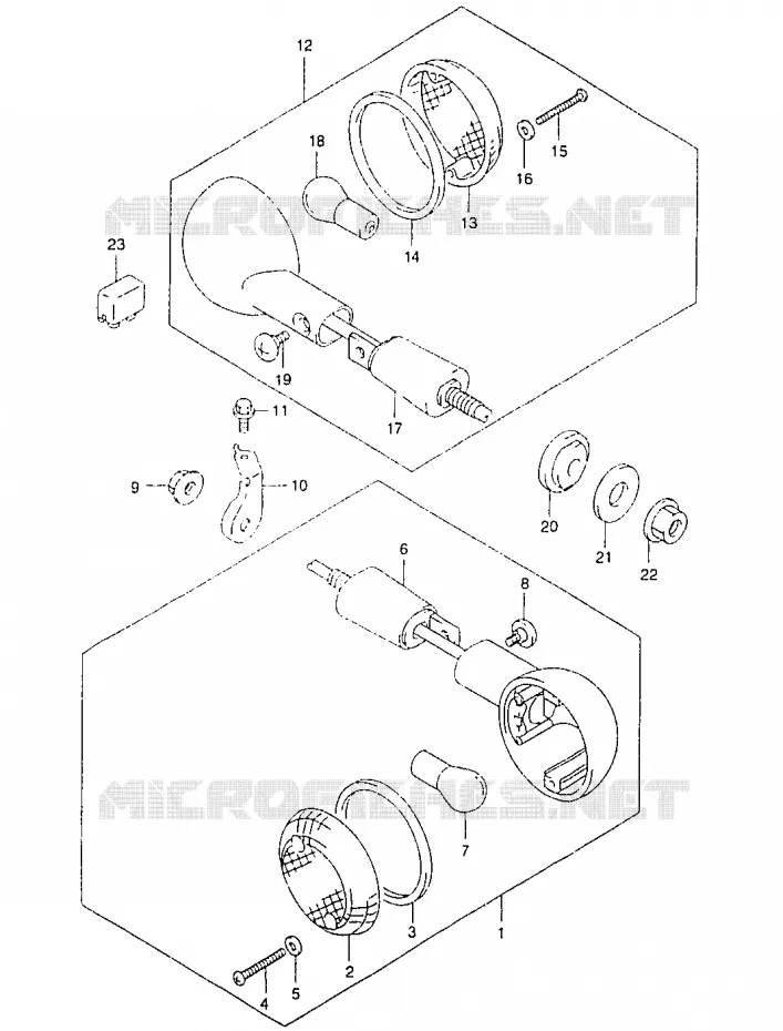 CLIGNOTANTS Suzuki MOTO 125 MARAUDER 2000  GZ125Y(W/X/Y)