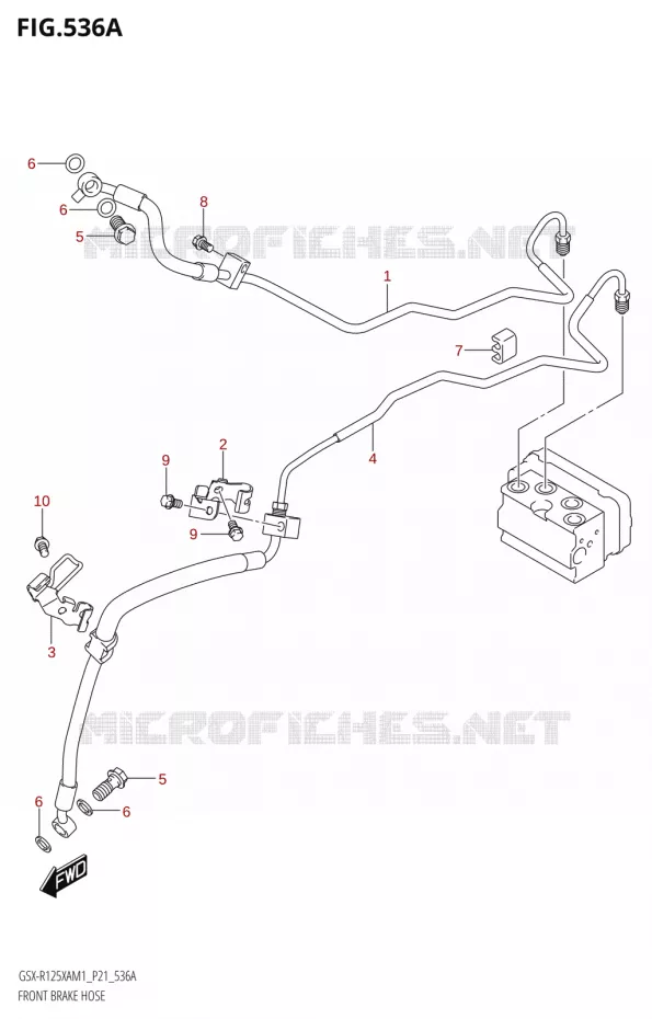 DURITE DE FREIN AVANT Suzuki MOTO 125 GSX-R 2021  GSX-R125XA M1 (P21)