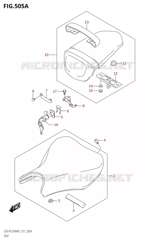 SELLE Suzuki MOTO 125 GSX-R 2021  GSX-R125XA M1 (P21)