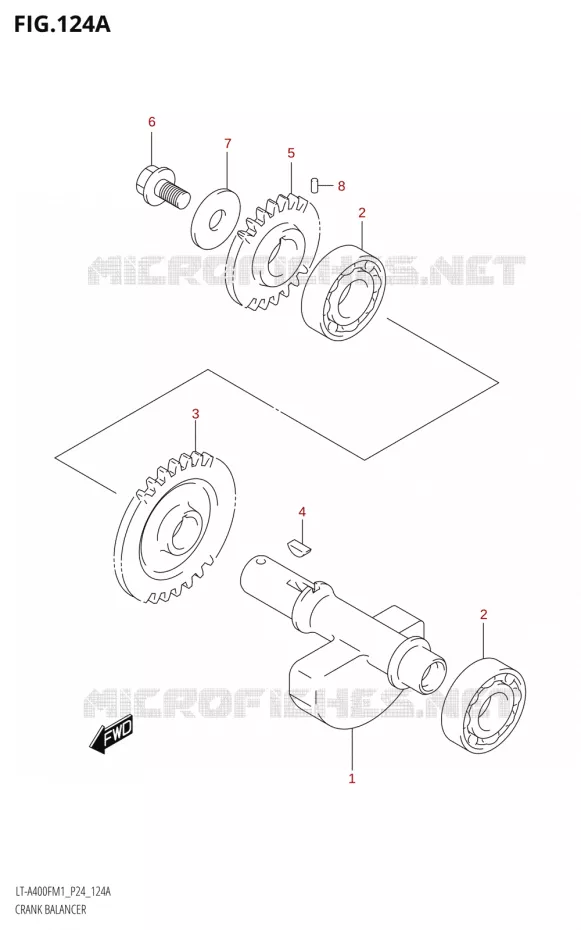 BALANCIER Suzuki QUAD 400 KINGQUAD 2021  LT-A400F M1 (P24)
