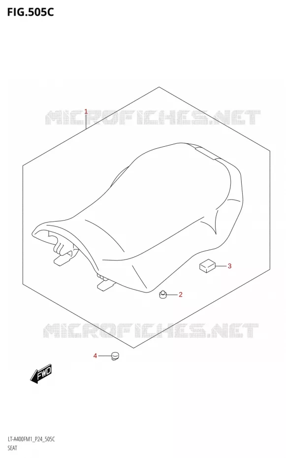 SELLE Suzuki QUAD 400 KINGQUAD 2021  LT-A400F M1 (P24)