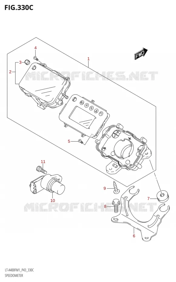 COMPTEUR Suzuki QUAD 400 KINGQUAD 2021  LT-A400F M1 (P43)