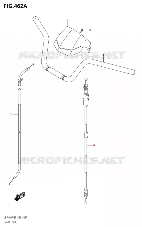 GUIDON Suzuki QUAD 400 KINGQUAD 2021  LT-A400F M1 (P43)