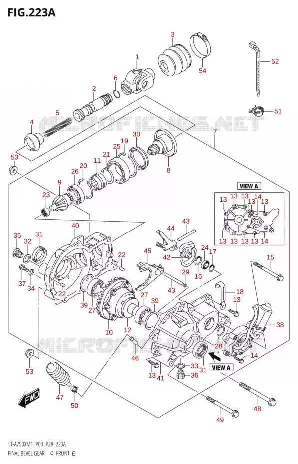 COUPLE CONIQUER (Devant) Suzuki QUAD 750 KINGQUAD 2021  LT-A750X M1 (P03)