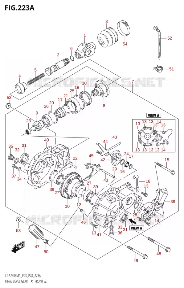 COUPLE CONIQUER (Devant) Suzuki QUAD 750 KINGQUAD 2021  LT-A750X M1 (P28)
