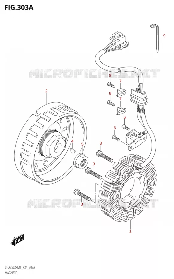 ALLUMAGE ROTOR - STATOR Suzuki QUAD 750 KINGQUAD 2021  LT-A750XP / XPZ M1 (P24)