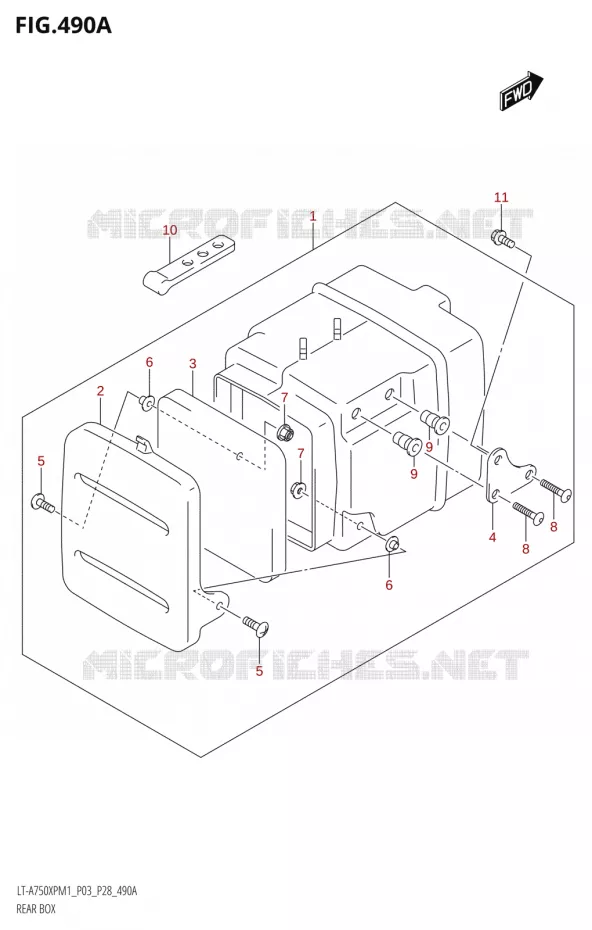 BOITE - TROUSSE A OUTILS Suzuki QUAD 750 KINGQUAD 2021  LT-A750XP / XPZ M1 (P33)