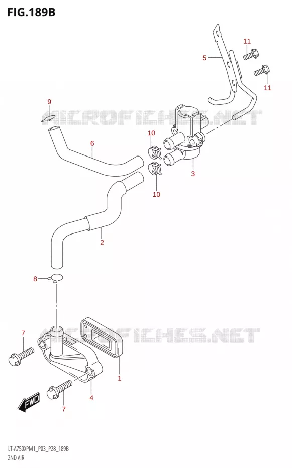SYSTEME RECYCLAGE GAZ ECHAPPEMENT Suzuki QUAD 750 KINGQUAD 2021  LT-A750XP / XPZ M1 (P33)