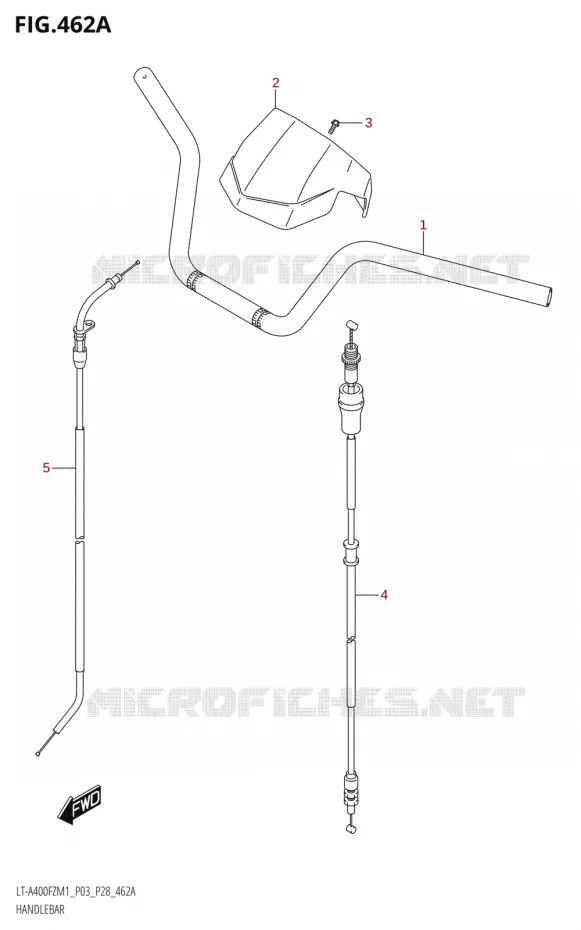 GUIDON Suzuki QUAD 400 KINGQUAD 2021  LT-A400FZ M1 (P03)