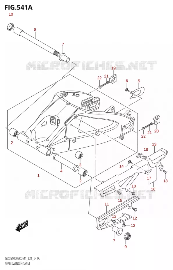 BRAS OSCILLANT Suzuki MOTO 1000 KATANA 2021  GSX-S1000SRQ M1 (E21)