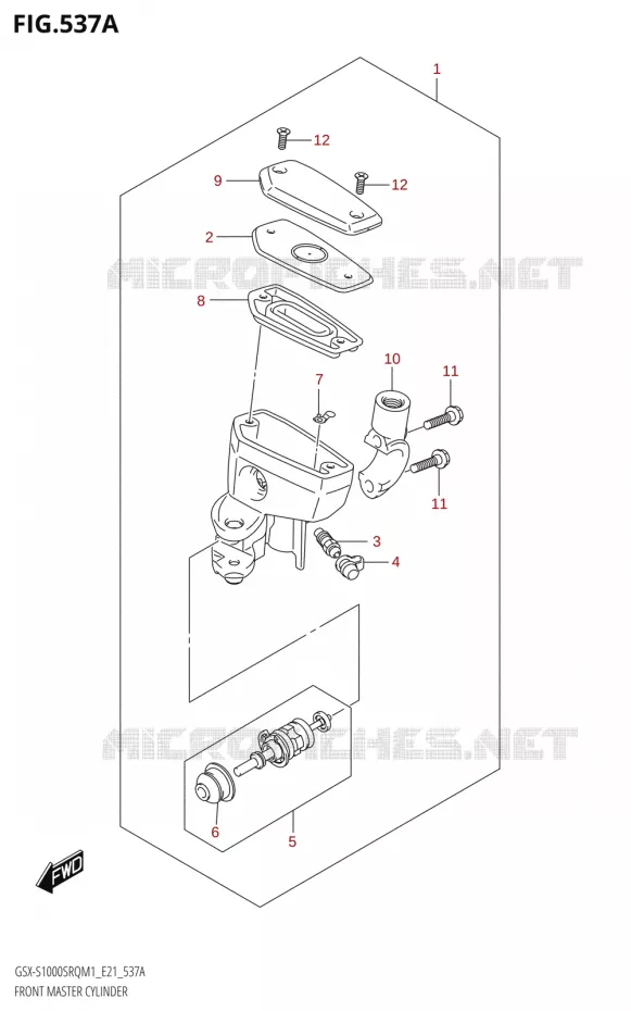 MAITRE CYLINDRE AVANT Suzuki MOTO 1000 KATANA 2021  GSX-S1000SRQ M1 (E24)