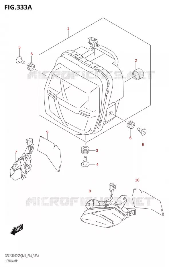 PHARE Suzuki MOTO 1000 KATANA 2021  GSX-S1000SRQ M1 (E14)