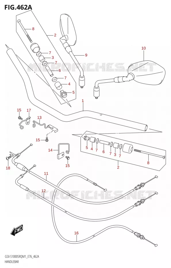 GUIDON Suzuki MOTO 1000 KATANA 2021  GSX-S1000SRQ M1 (E76 ECE2 E17,22,39)