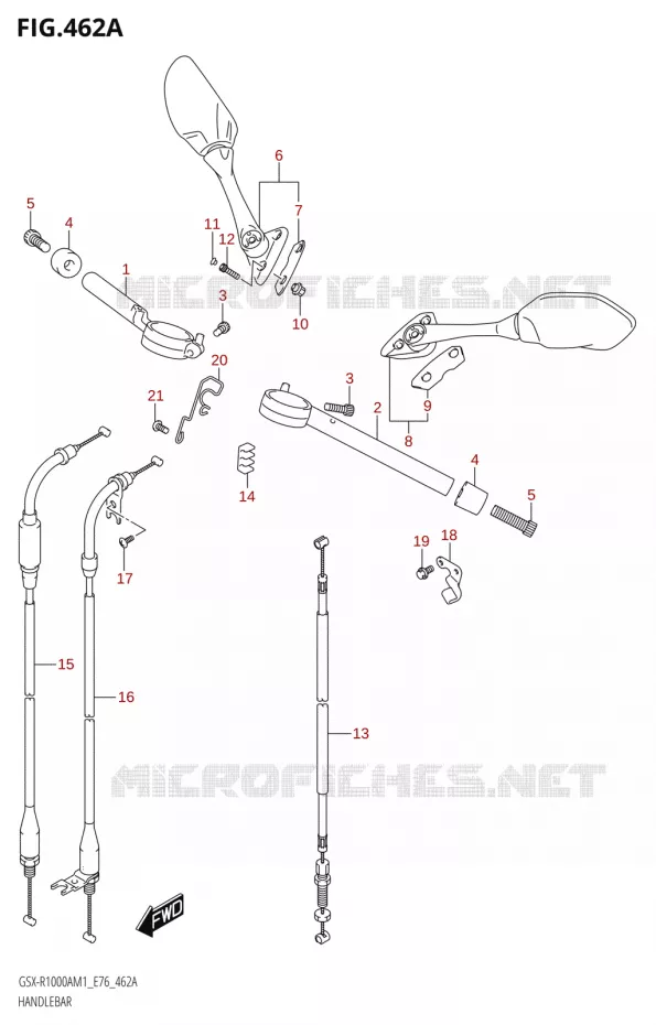 GUIDON Suzuki MOTO 1000 GSX-R 2021  GSX-R1000A M1 /​ GSX-R1000ZA M1  ( E76 ECE2 E17,22,39 )