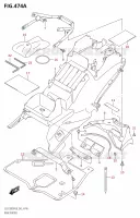 GARDE BOUE ARRIERE pour Suzuki HAYABUSA 1300 2018