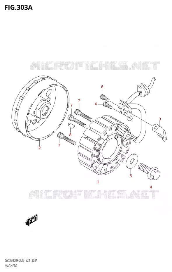 ALLUMAGE ROTOR - STATOR Suzuki MOTO 1300 HAYABUSA 2022  GSX1300RRQ / RRQZ M2 (E24)
