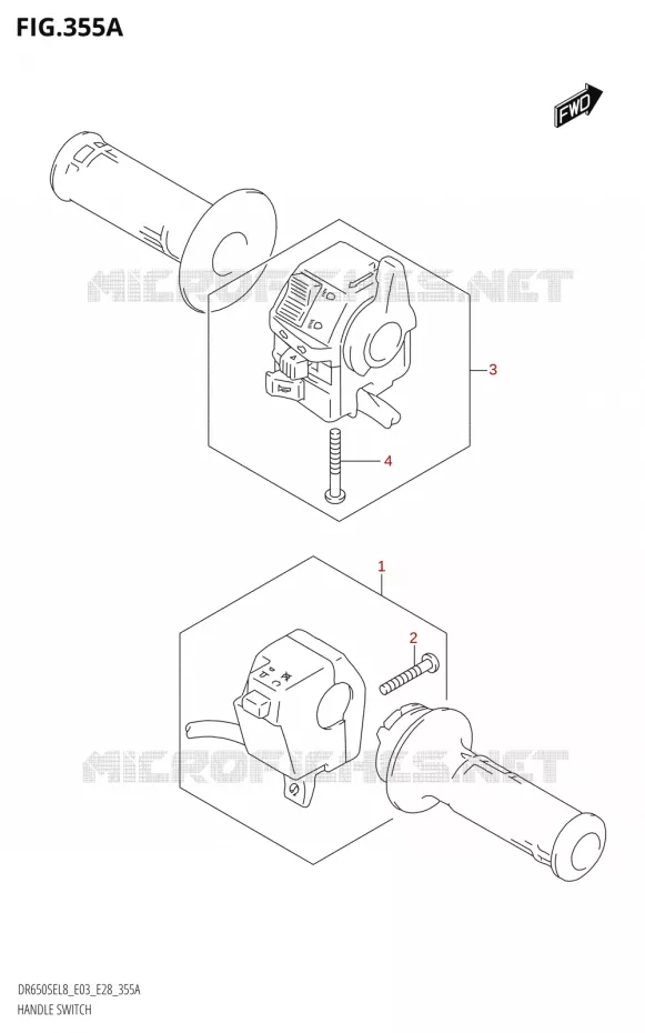 COMMODOSITCH (DR650SE:L8:E03) Suzuki MOTO 650 DR 2018  DR650SE L8 (E03)