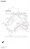 GARDE BOUE ARRIERE SUPERIEUR pour Suzuki KATANA 1000 2022