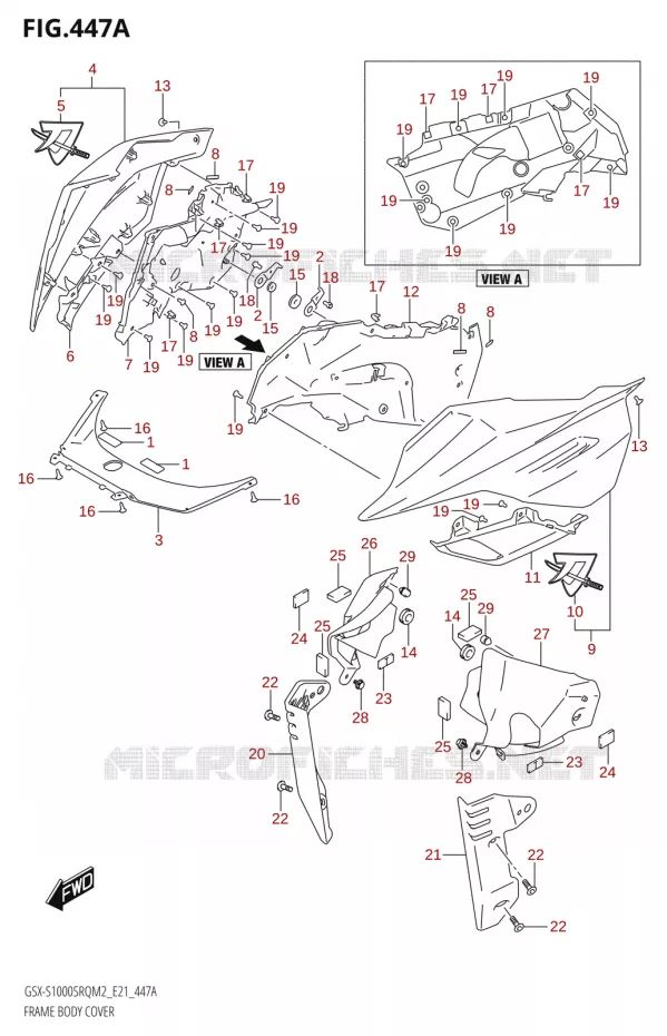 CARENAGES Suzuki MOTO 1000 KATANA 2022  GSX-S1000SRQ M2 (E21)
